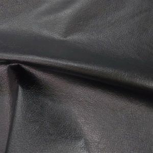 Black Vinyl Faux Leather (Fabric)